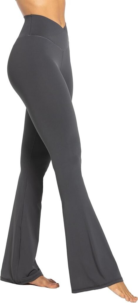 Sunzel Flare Leggings, Crossover Yoga Pants with Tummy Control, High-Waisted and Wide Leg