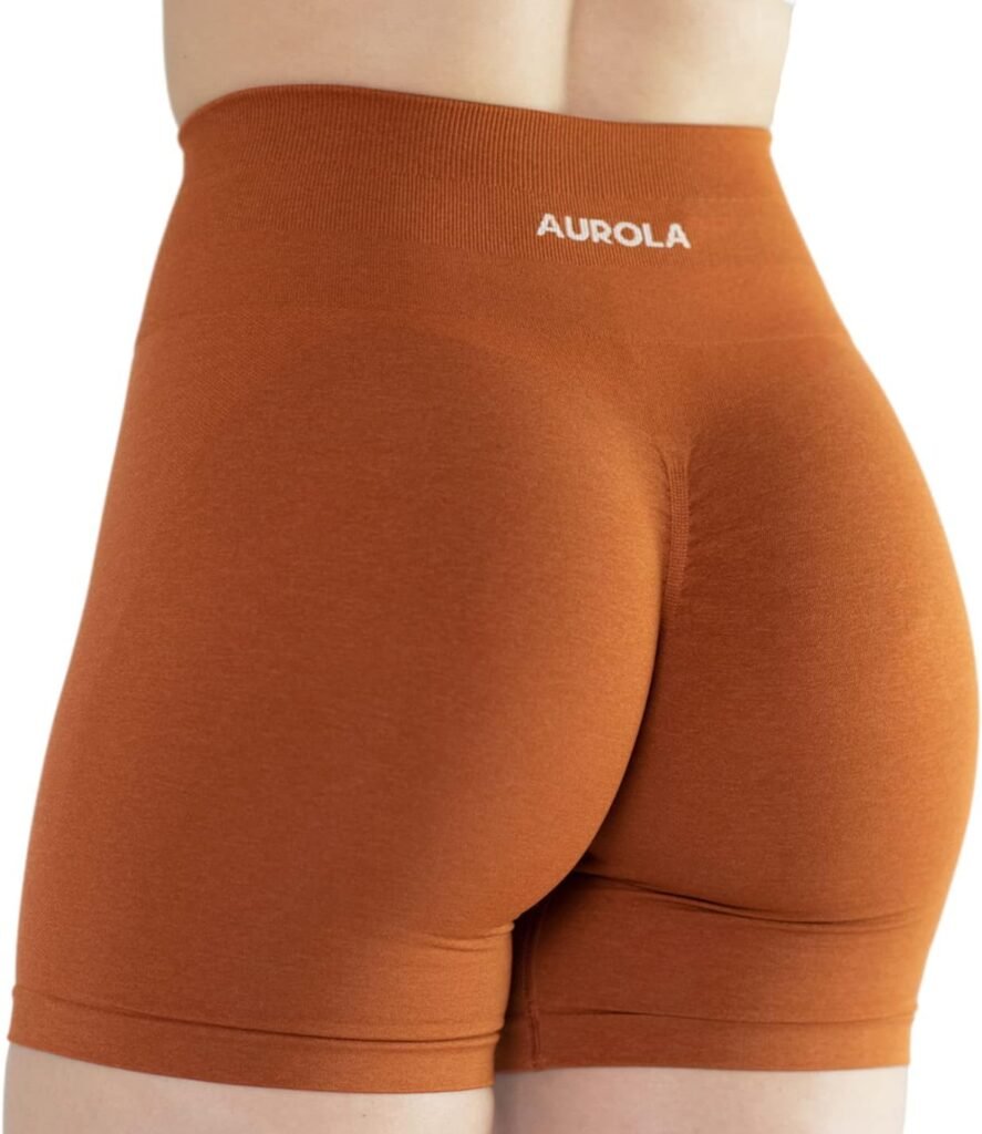 AUROLA Intensify Workout Shorts for Women Seamless Scrunch Short Gym Yoga Running Sport Active Exercise Fitness Shorts